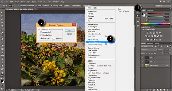 Actions Playback Options in Photoshop Actions Playback Options in Photoshop