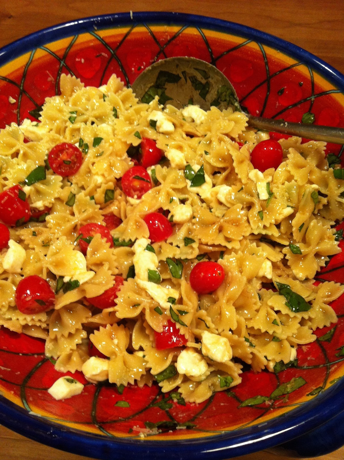 David Doesn't Bake Basil, Tomato, and Mozzarella Pasta