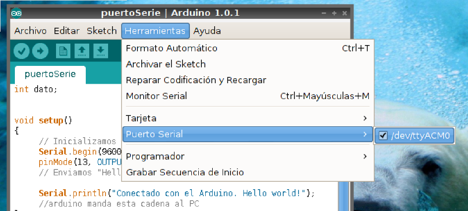 Mi primera aplicacion con Gambas y Arduino