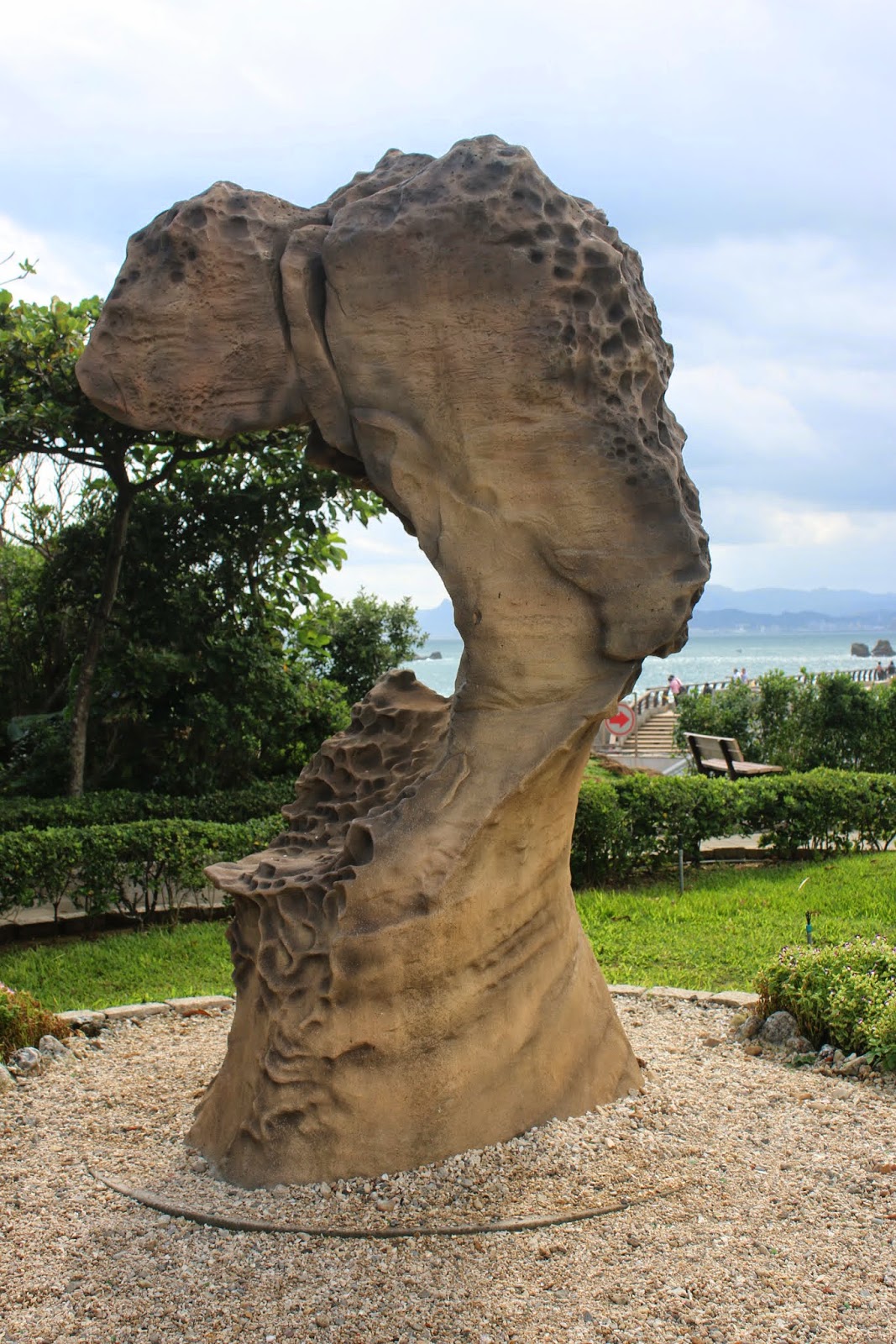 The artifact of Cute Princess rock at Yehliu Geopark at Wanli of New Taipei City of Taiwan The artifact of Cute Princess rock at Yehliu Geopark at Wanli of New Taipei City of Taiwan