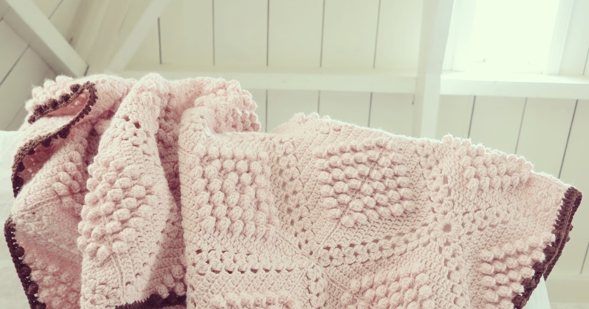 ByHaafner * crochet Pattern * popcorn blanket