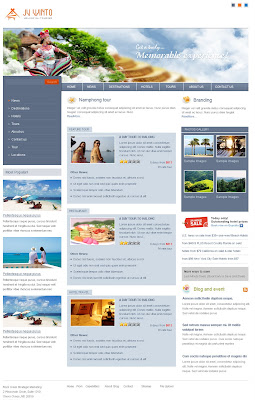 Premium Joomla Holidays-Tourism Template