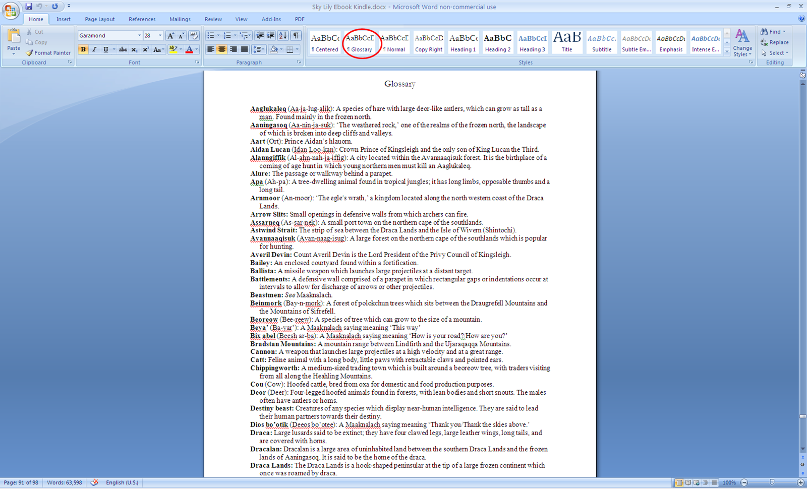 How to create an eBook using Microsoft Word S. E. Fearon