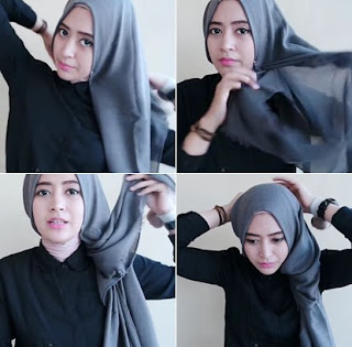 Tutorial Hijab Pashmina Simpel Tutorial Hijab Pashmina Simpel
