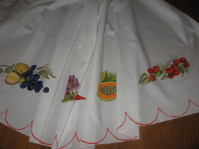 cortinas pintadas à mão