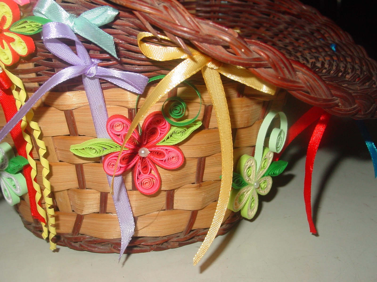Faith's Quilling Quilled Offering Basket