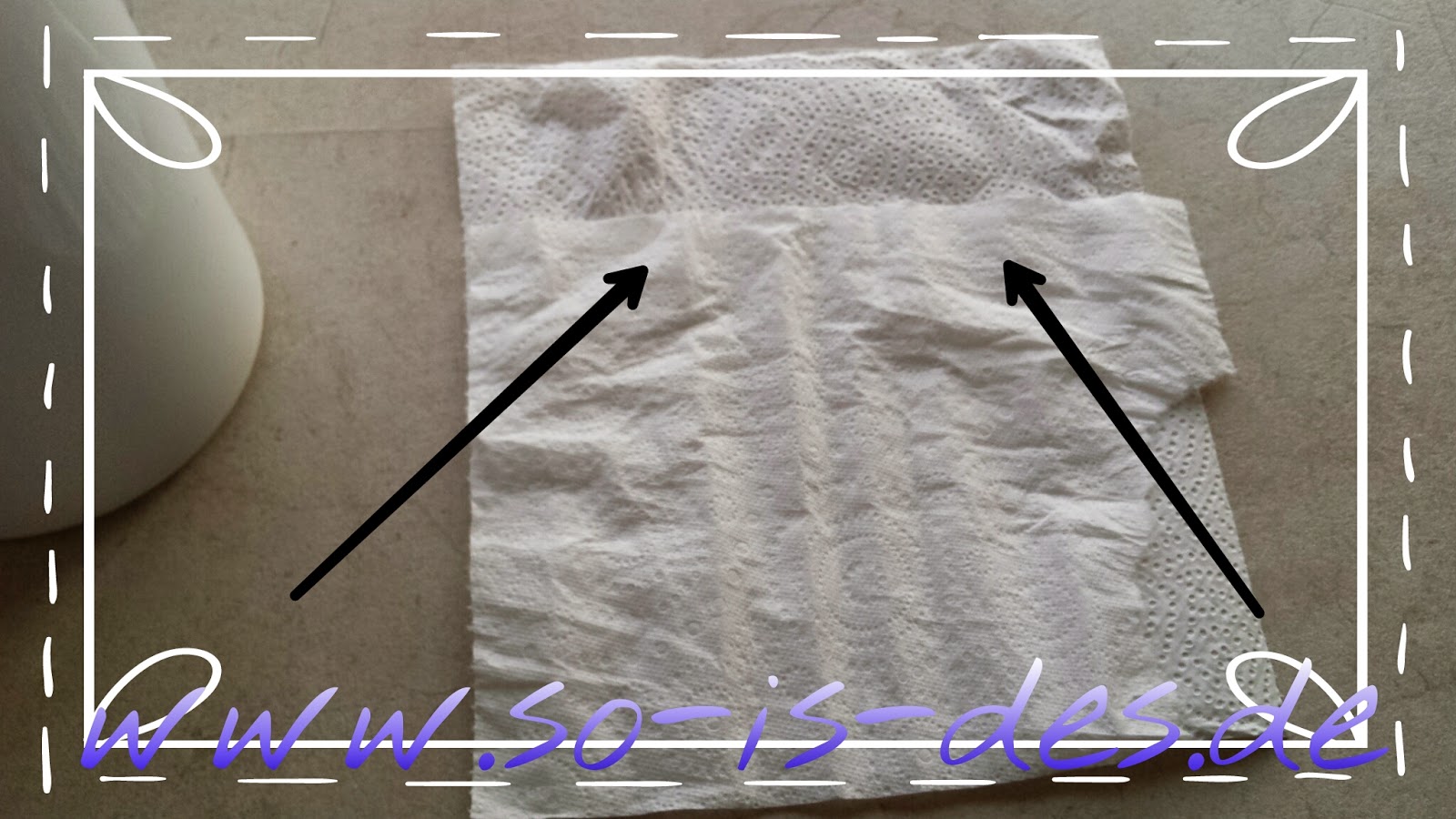 das Küchenpapier des Easypull im Größenvergleich