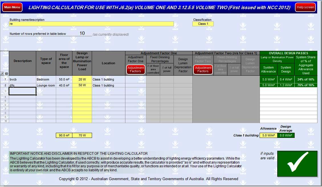 Lighting Design Calculations by Using Excel Spreadsheets Part Two