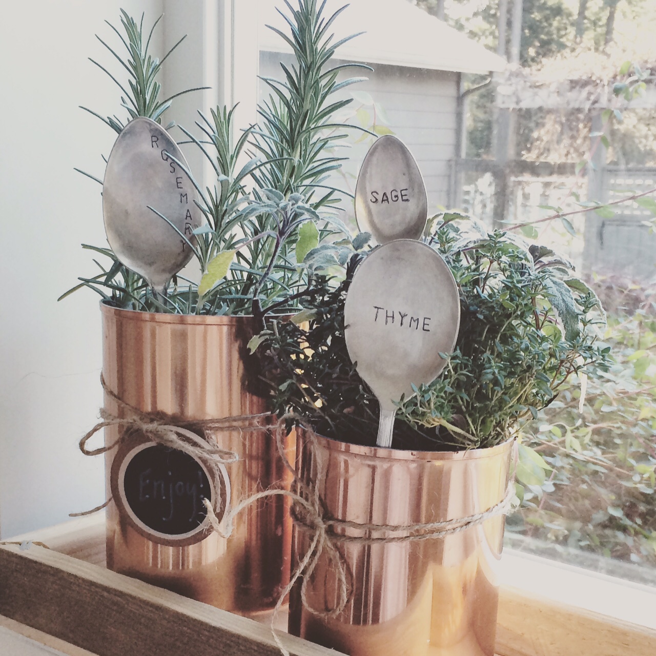 Little Farmstead A Diy Windowsill Herb Garden For Christmas Gift