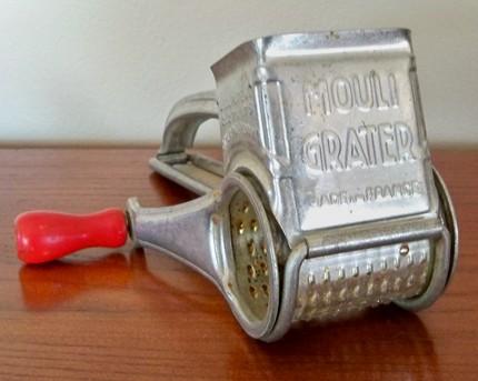 Vintage Mouli Cheese Grater Red Handle