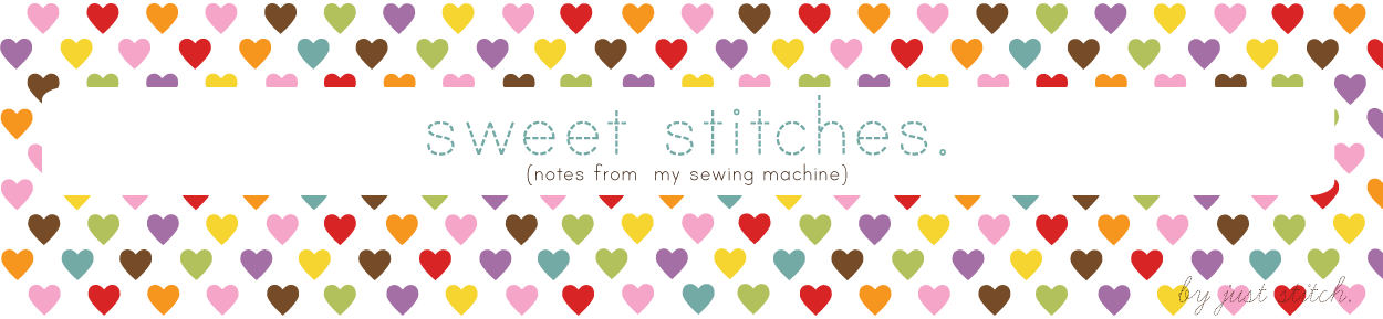 sweet stitches. (notes from my sewing machine)