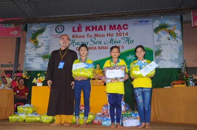 Bế mạc,khóa tu,mùa hè, chùa Hoa Khai, năm 2014