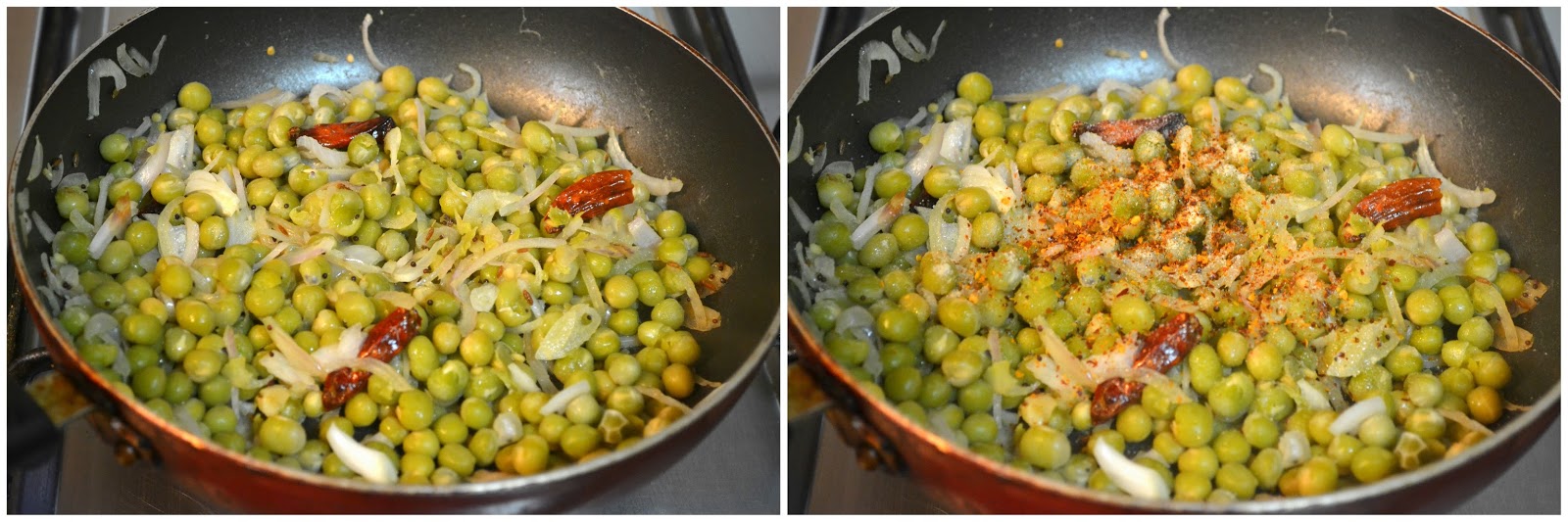 Peas Sundal / Green Peas Sundal / Pattani Sundal / Navratri Recipes