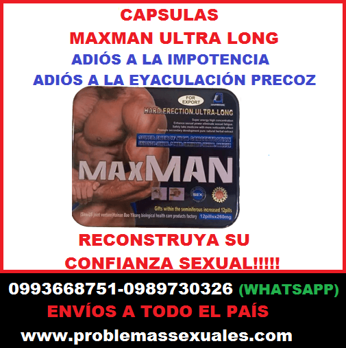 MAXMAN ULTRA LONG: PASTILLA PARA LA IMPOTENCIA SEXUAL