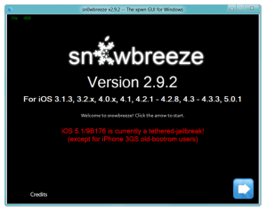 SnowBreeze V2.9.2 Released to Jailbreak A4 Devices on Windows