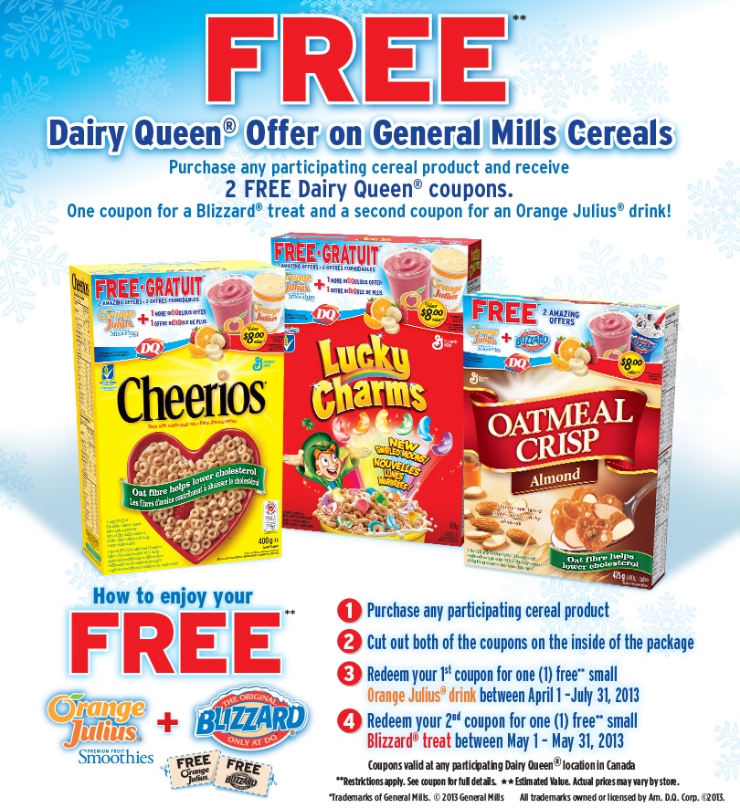 General cereal coupons