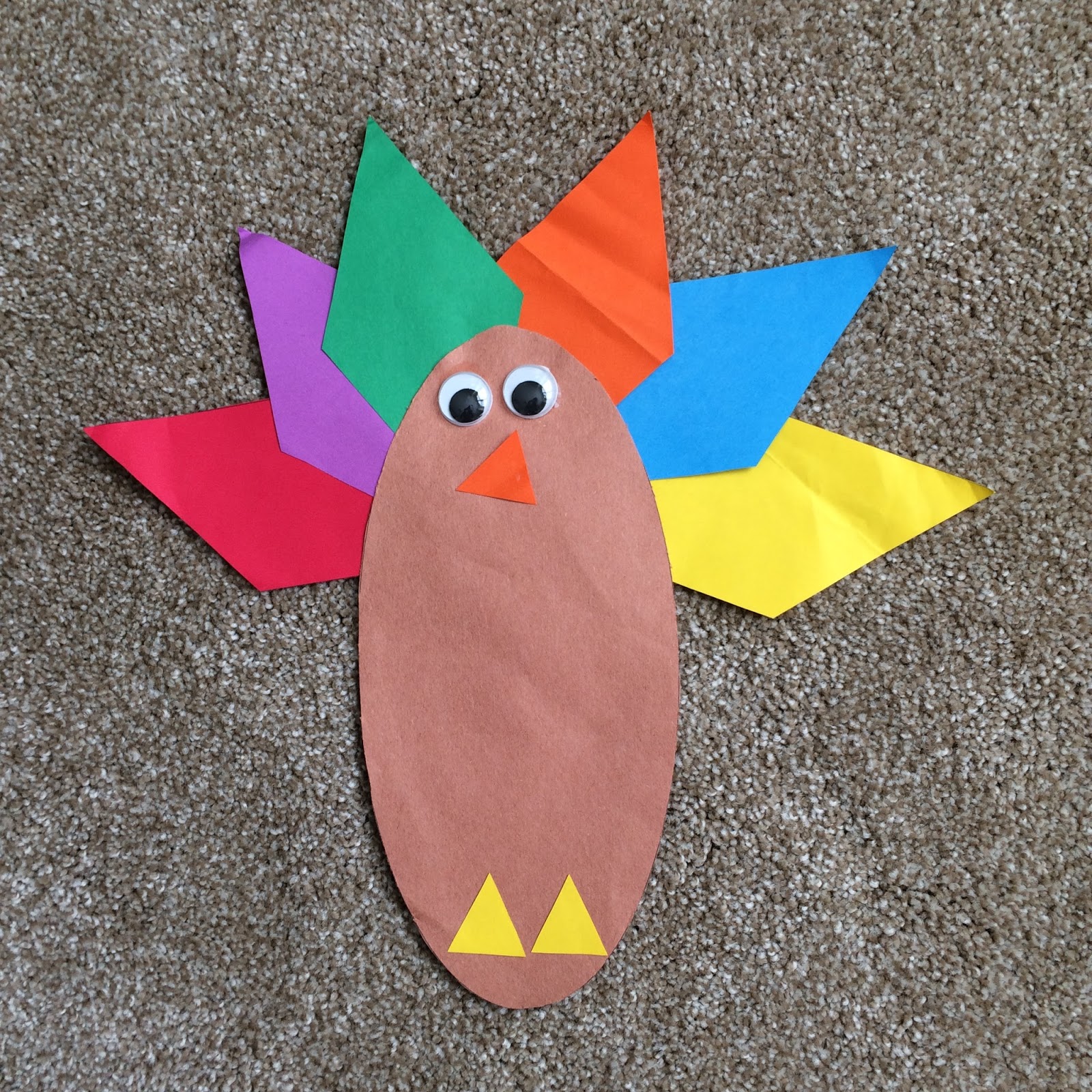 Decorate thanksgiving feather