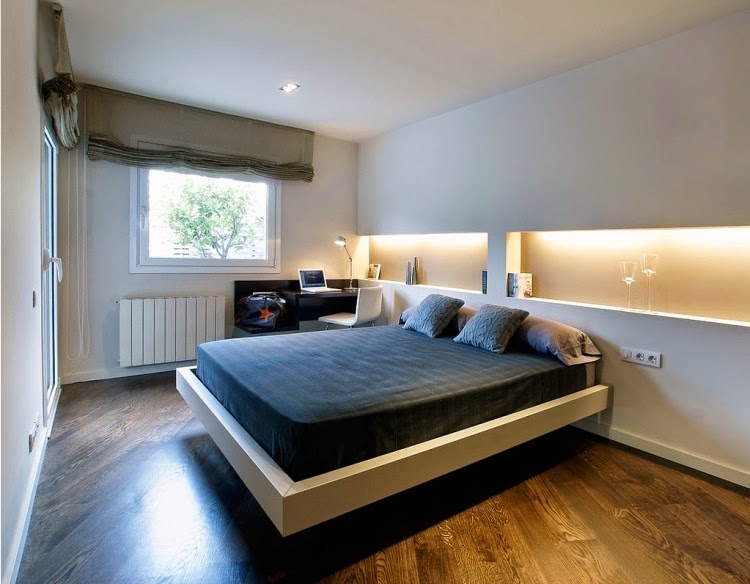 indirect lighting ideas for bedroom with wall in African style
