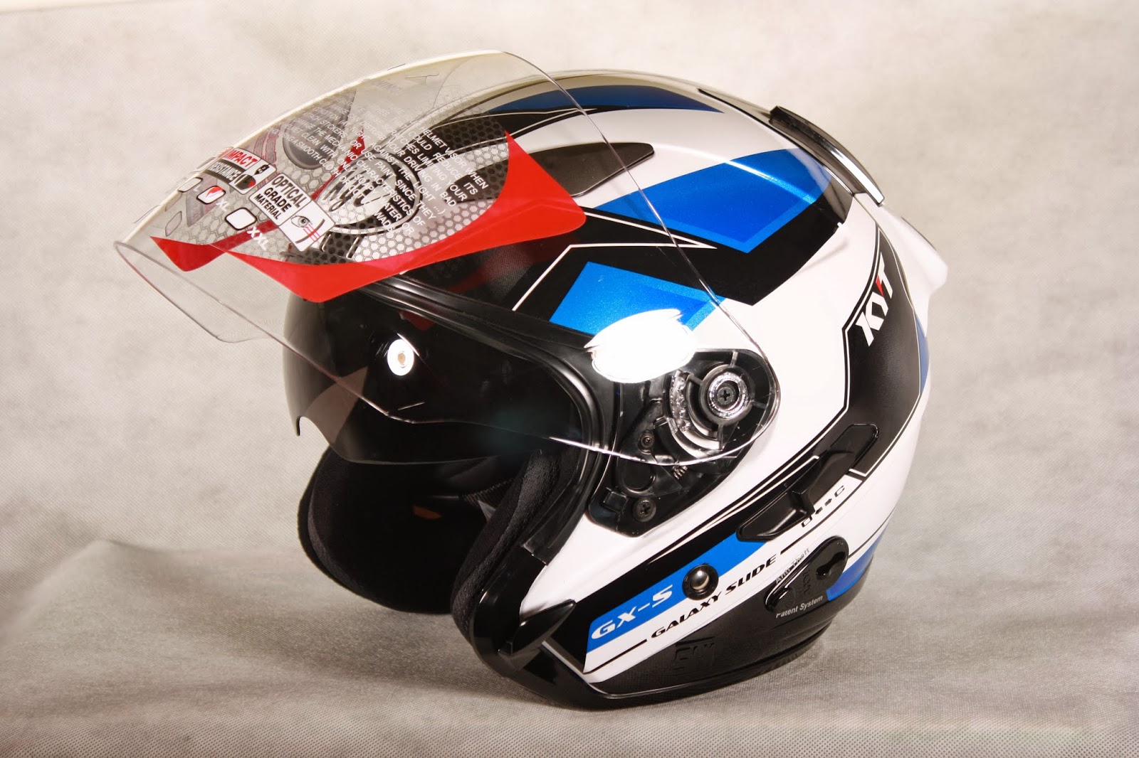 Helm Inside KYT Galaxy Slide 2 White/Blue