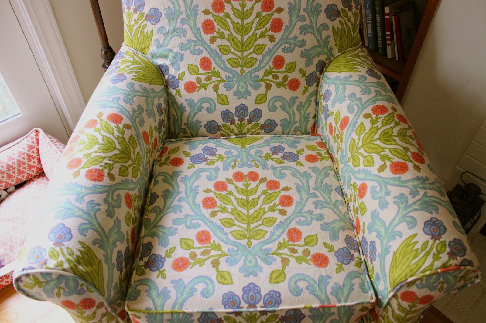 Custom Slipcovers by Shelley Floral Chair