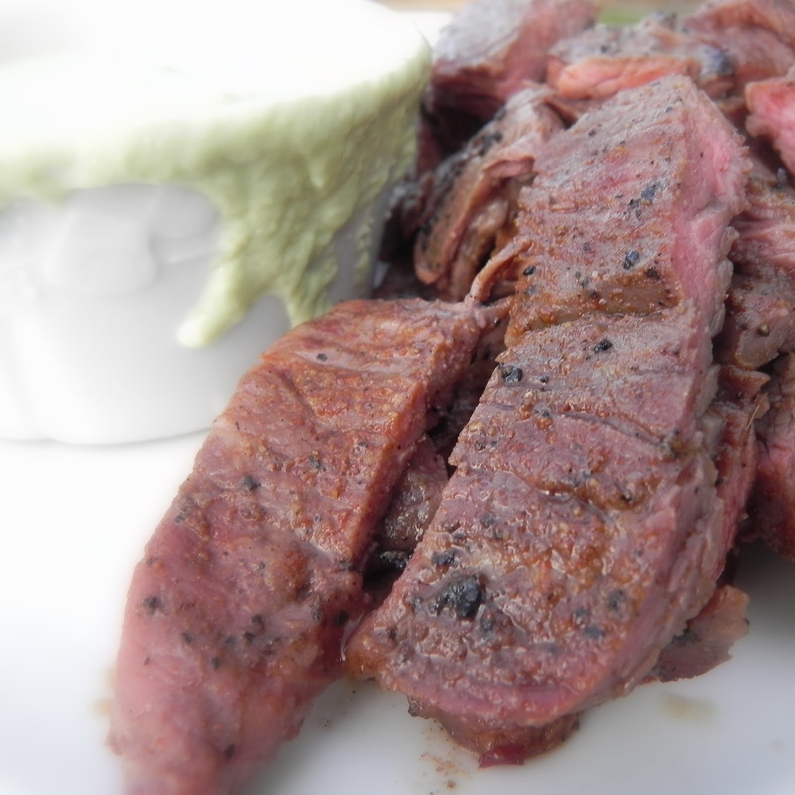 Gift of Simplicity Spicy Skirt Steak with Avocado Dipping Sauce