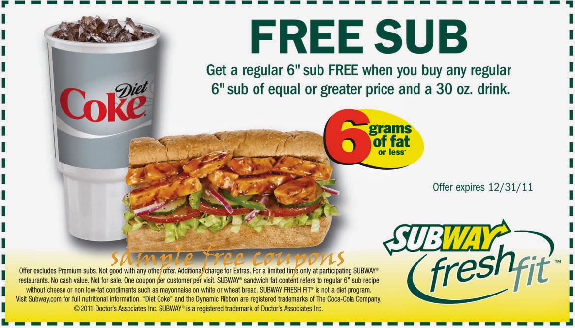 Printable Coupons Subway Coupons