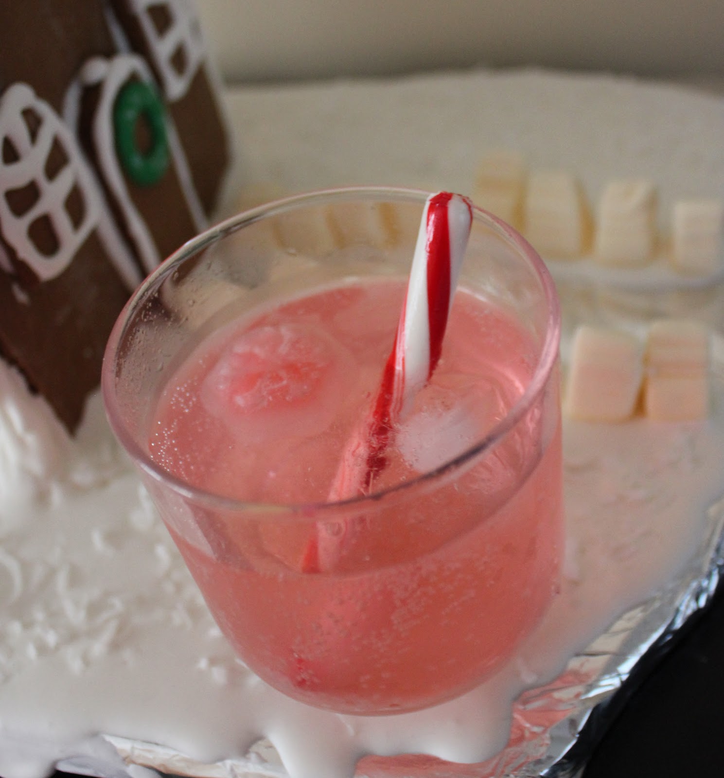 Having my cake and eating it too Holiday Beverage Candy Cane Fizz