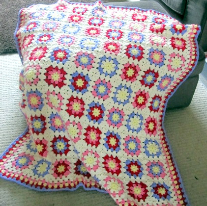 blanket draped