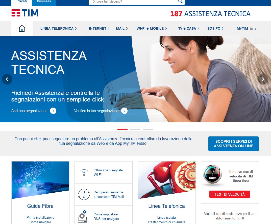Richiedere Assistenza operatore TIM, Wind, 3, Vodafone, Fastweb