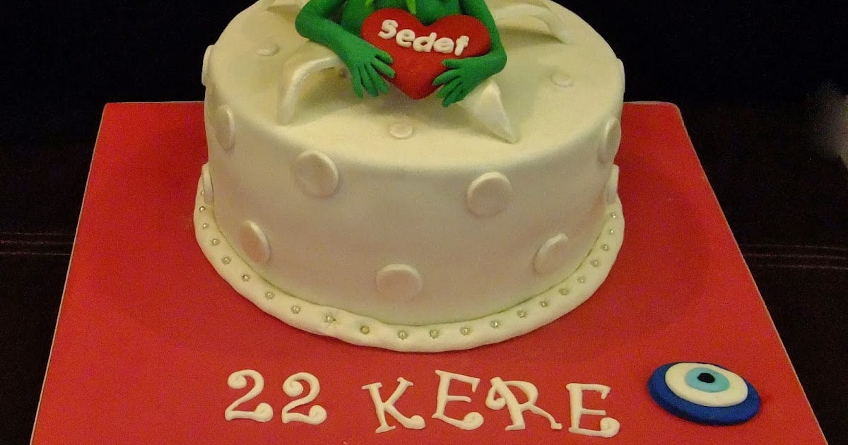 İpek Butik Pasta ,Çikolata ve Kurabiye Kurbağa Kermit pastası