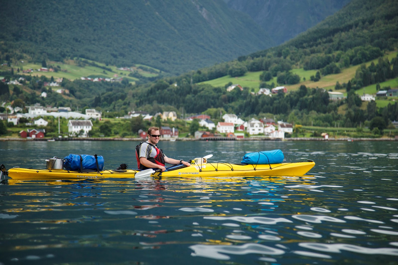 Luc and Cassy Paddling the Fjords of Norway