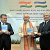 The Prime Minister, Shri Narendra Modi releasing the first Uzbek-Hindi dictionary