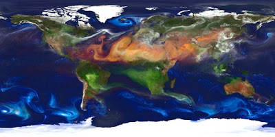 Εικόνα της NASA αποκαλύπτει τις συγκεντρώσεις των αερολυμάτων στον πλανήτη μας