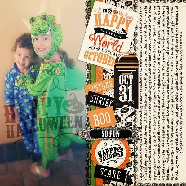 Layout by Samantha Kit-Fright by sweet caroline studio