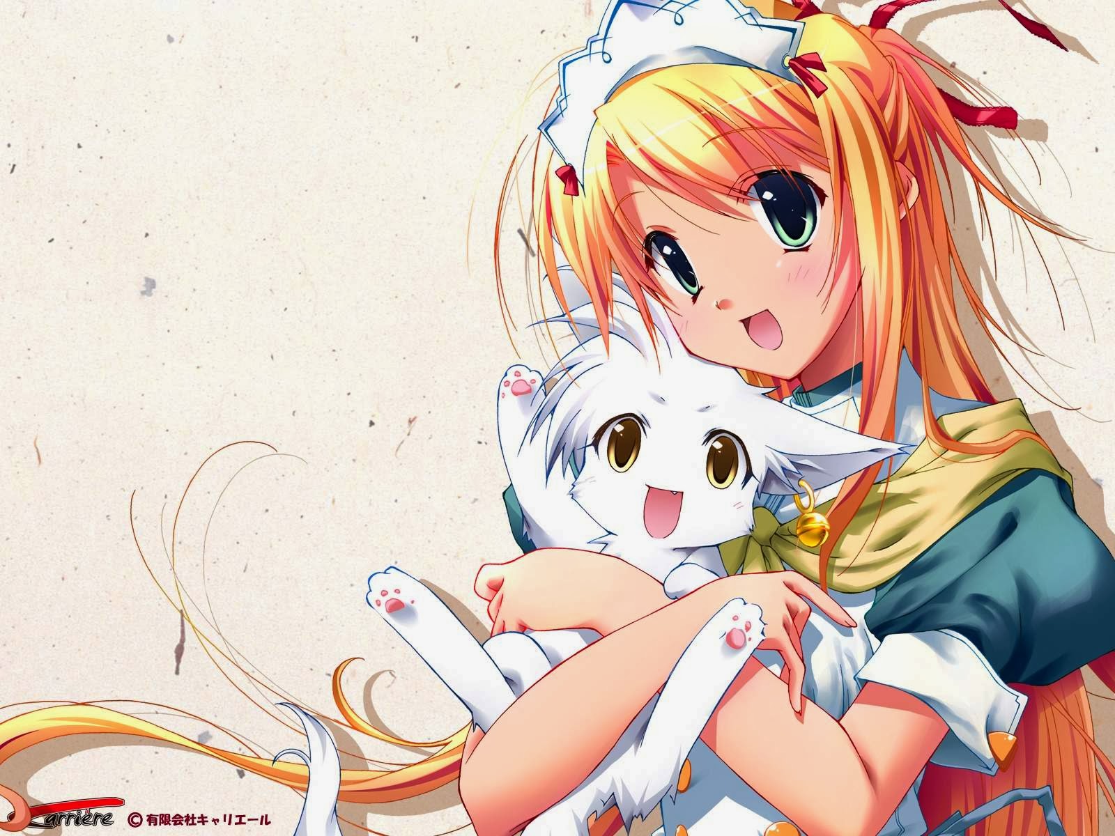 Wallpaper Cute Gadis Bersama Anjing Kumpulan Kartun