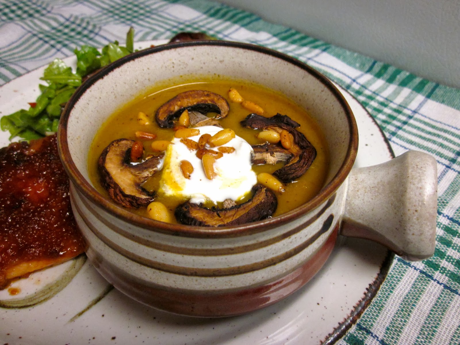 Roasted Butternut Squash, Apple, & Mushroom Soup