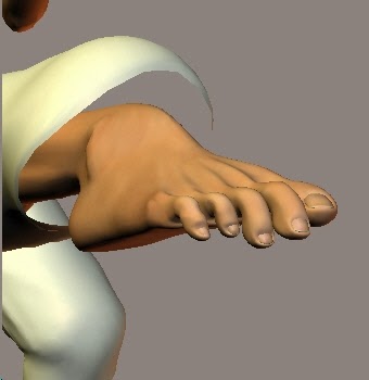 punta del pie dedos patadas