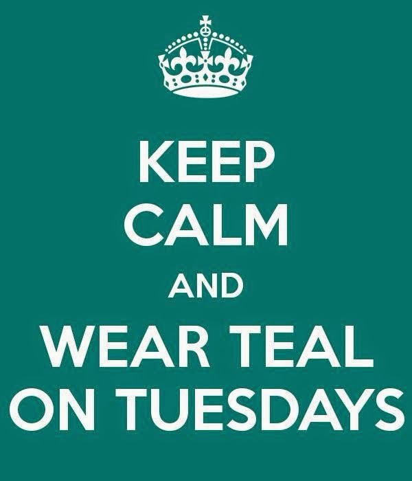 Join us TOMORROW for Teal Tuesday! Sunshine Guerrilla