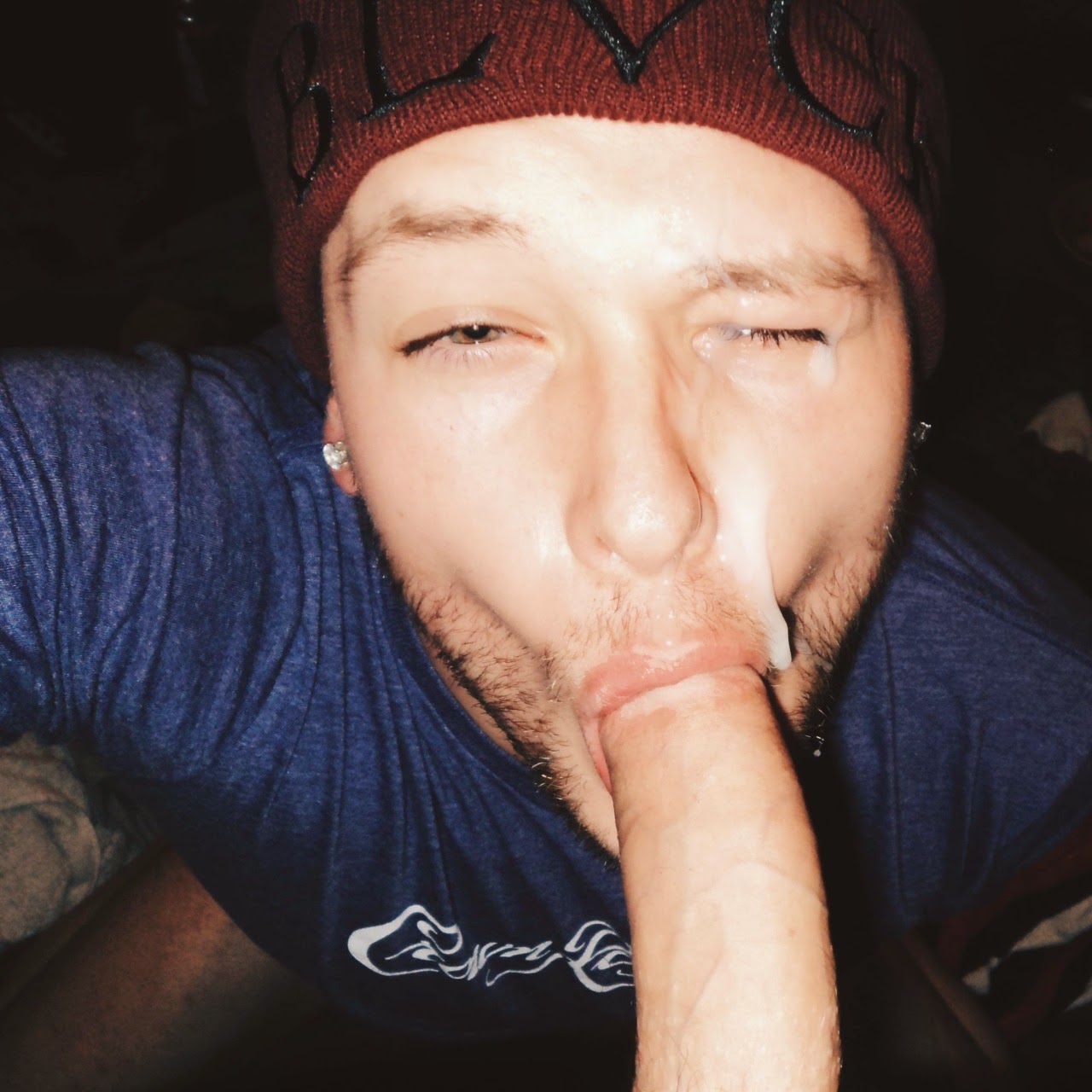 Una cara llena de leche...