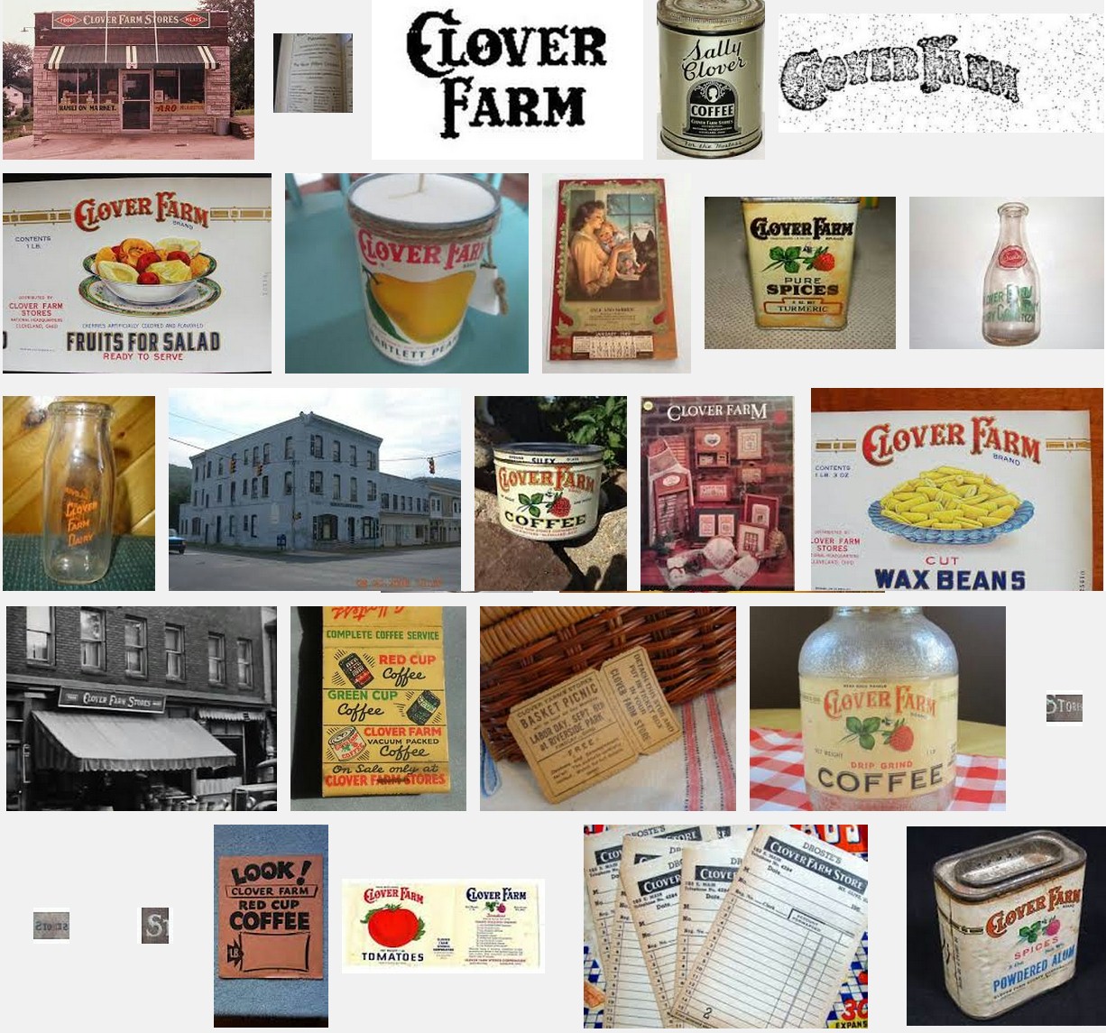 Fin Bottle Club Findlay's Grocery Store History WP Snow, Clover Farm Stores, David Kirk Sons