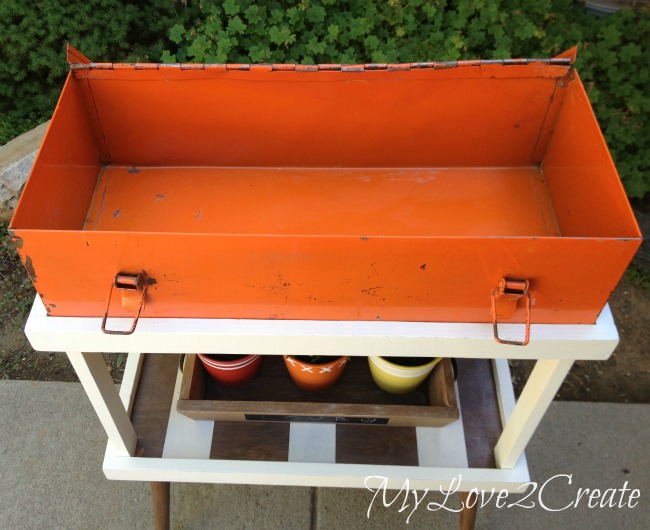 DIY Tray Stand, made for an old Tool Box My Love 2 Create
