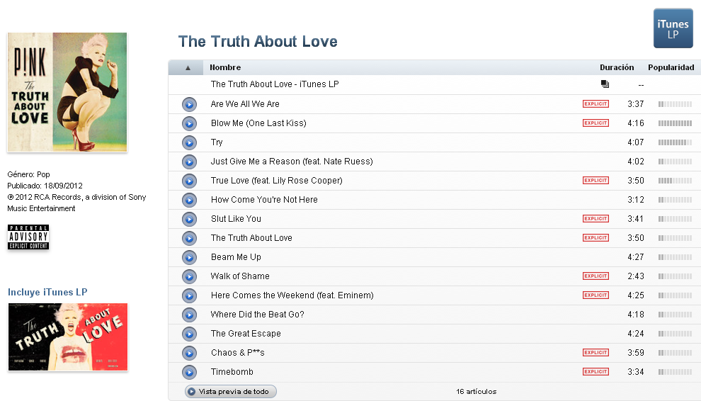 Pink The Truth About Love Deluxe Edition