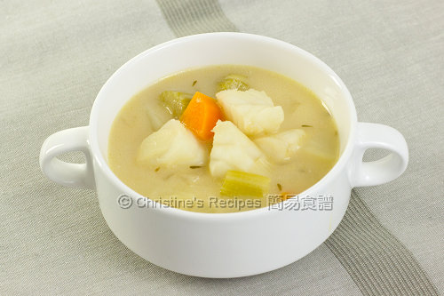 Creamy Fish Vegetable Soup02