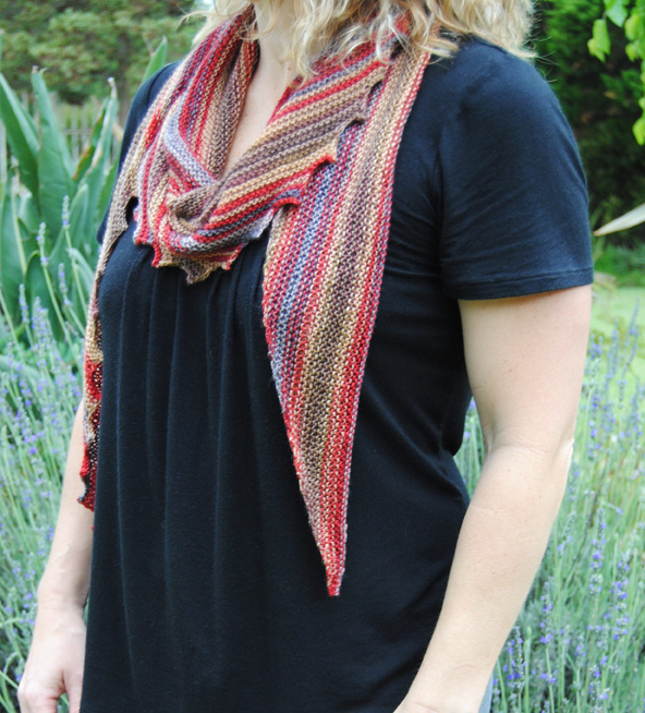 Living in Sunny South Africa! FO Hitchhiker Shawl