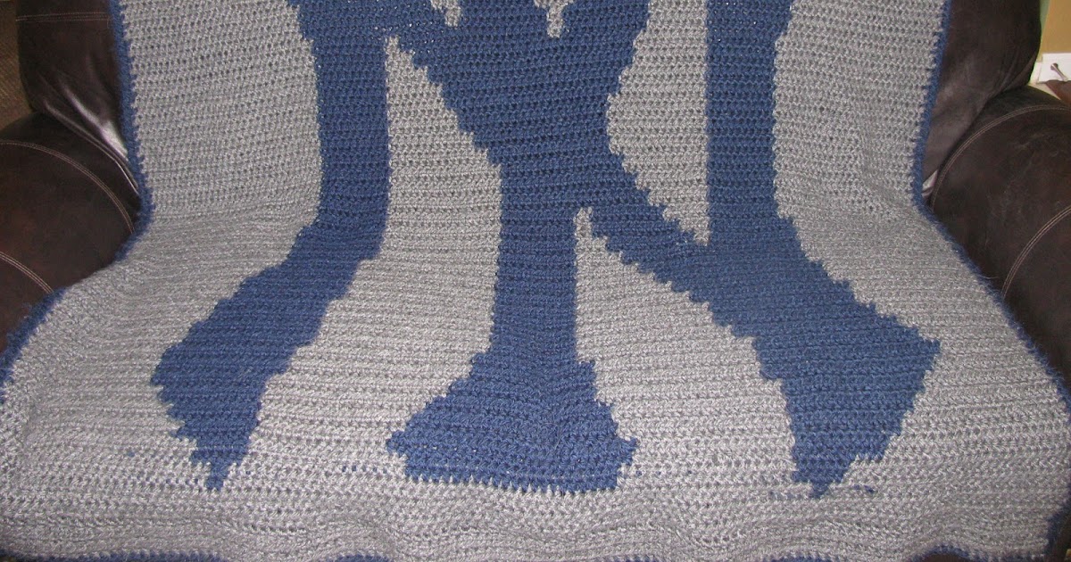 Still An Adirondack Girl at Heart Yankees Blanket Instructions