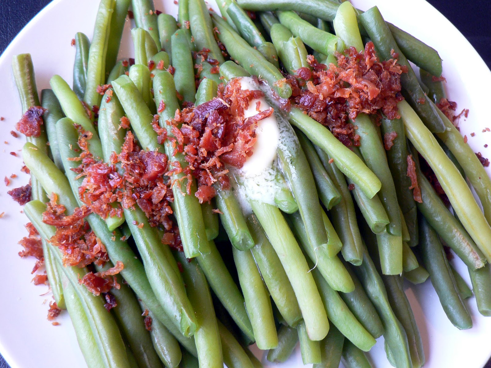 Green Beans with Butter and Bacon Bless This Mess