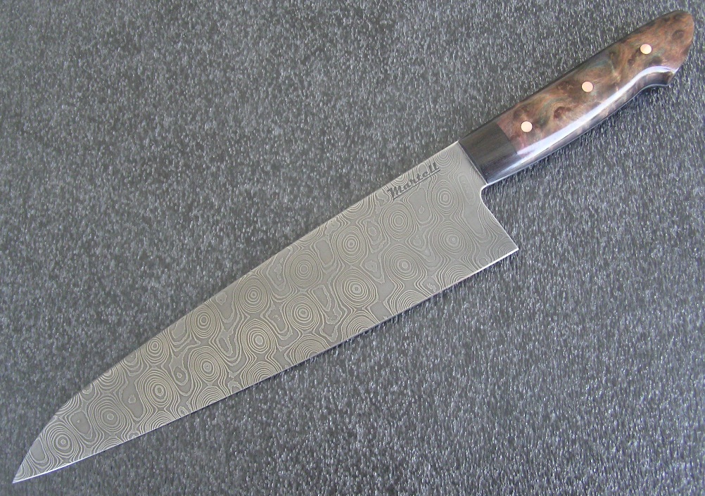 Japanese Knife Sharpening Blog Martell Damascus Gyuto (Chef's Knife)