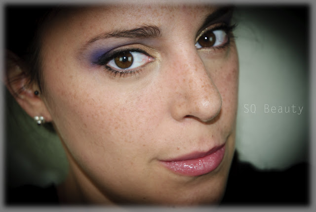Look de día intenso para ojos marrones, dorado, morado Intense day makeup for brown eyes, gold, purple, Silvia Quirós