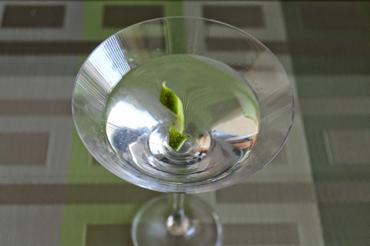G&T Martini with Lime Bitters