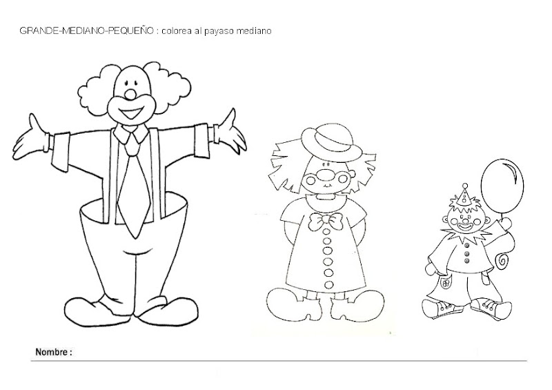 Nociones para colorear - Imagui